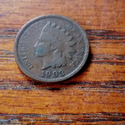 LOT 24 OLD INDIAN HEAD PENNY