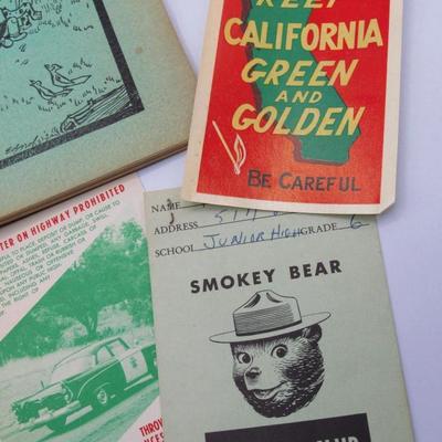 Vintage Pair of You Against Fire A Junior Fire Manual Brea Fire Department with Calendar & More