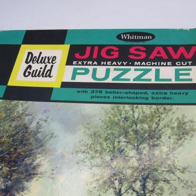 Vintage Whitman Jigsaw Deluxe Guild Extra Heavy Machine Cut Puzzle Holland Autumn
