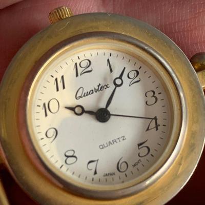 Miniature Brass Clock