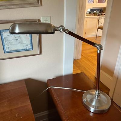 Desk lamp, wood/metal