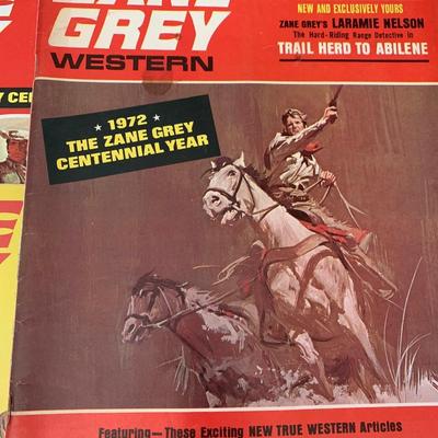 Vintage Lot Westerns Magazines Zane Grey Lot 2