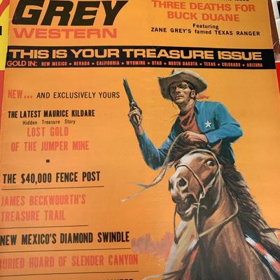 Vintage Lot Westerns Magazines Zane Grey Lot 2