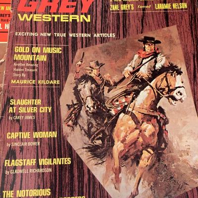 Vintage Lot Westerns Magazines Zane Grey Lot 2
