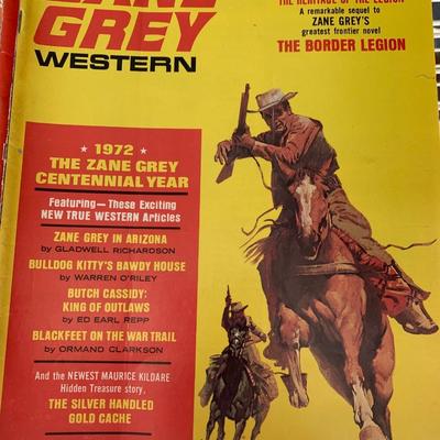 Vintage Lot Westerns Magazines Zane Grey Lot 2