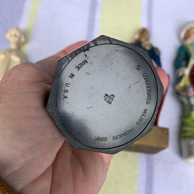 Antique Figurines Lot George Washington Religious Elizabethan +