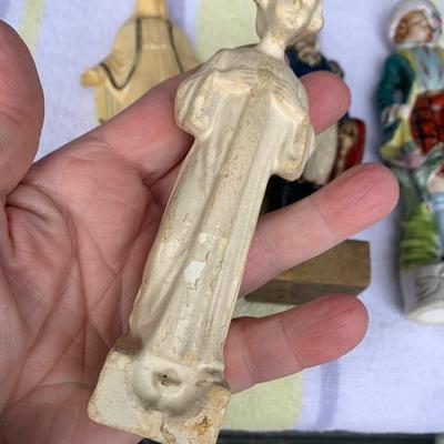 Antique Figurines Lot George Washington Religious Elizabethan +