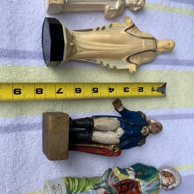 Antique Figurines Lot George Washington Religious Elizabethan +