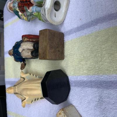 Antique Figurines Lot George Washington Religious Elizabethan +