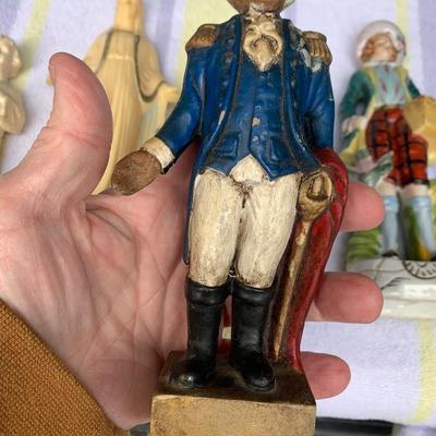 Antique Figurines Lot George Washington Religious Elizabethan +