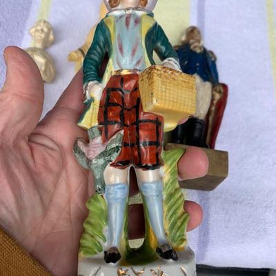 Antique Figurines Lot George Washington Religious Elizabethan +