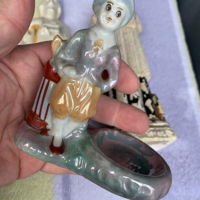 Vintage Figurines Lot Religious Gnome Occupied Japan