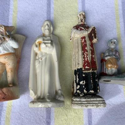 Vintage Figurines Lot Religious Gnome Occupied Japan