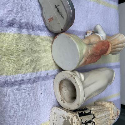 Vintage Figurines Lot Religious Gnome Occupied Japan