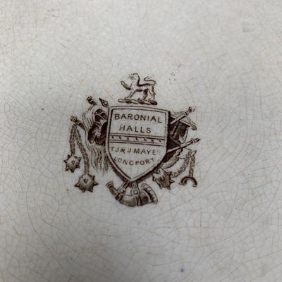 Antique Plate TJ&J Mayer Loncport Baronial Halls
