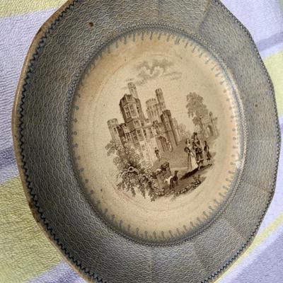 Antique Plate TJ&J Mayer Loncport Baronial Halls