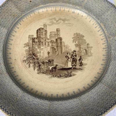 Antique Plate TJ&J Mayer Loncport Baronial Halls