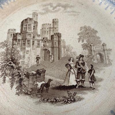 Antique Plate TJ&J Mayer Loncport Baronial Halls