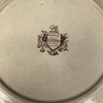 Antique Plate TJ&J Mayer Loncport Baronial Halls