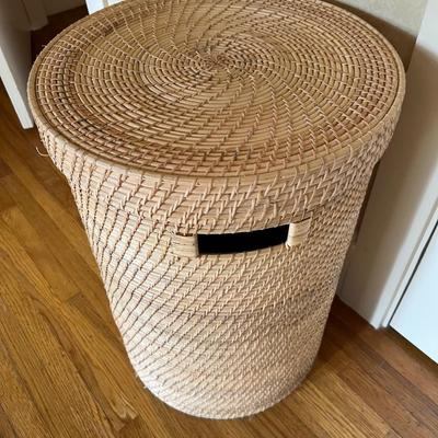 Woven Round Hamper Basket