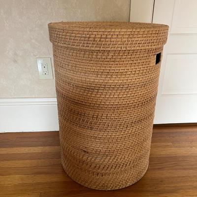 Woven Round Hamper Basket