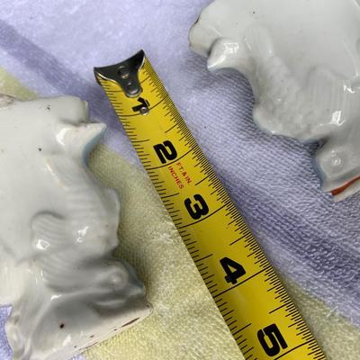 PAIR Vintage Fish Nautical Mini Vases Pockets