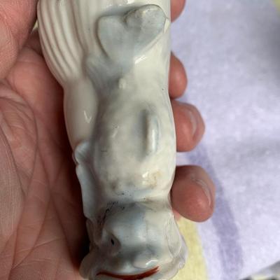 PAIR Vintage Fish Nautical Mini Vases Pockets