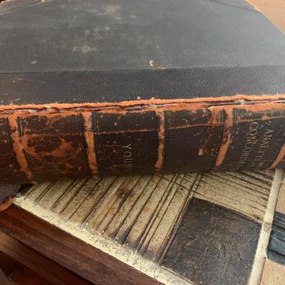 1881 Leather Bound Bible Concordance to the Bible