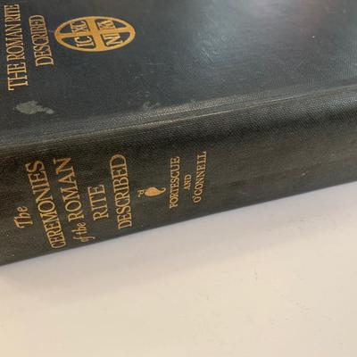 c.1937 Ceremonies of Roman Rite Rev. Adrian Fortescue Illustrated Hardback