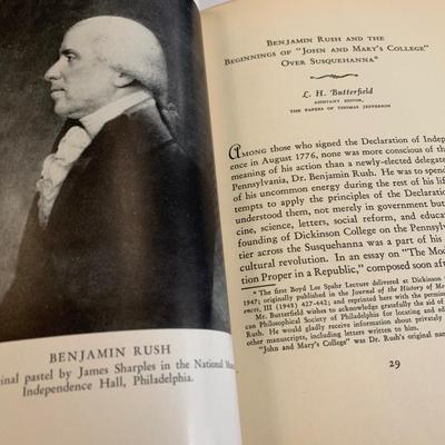 c.1950 SIGNED Dickinson College Bulwark of Liberty by Boyd Lee Spahr