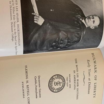 c.1950 SIGNED Dickinson College Bulwark of Liberty by Boyd Lee Spahr