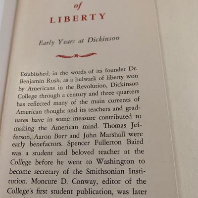 c.1950 SIGNED Dickinson College Bulwark of Liberty by Boyd Lee Spahr