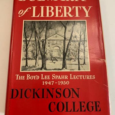 c.1950 SIGNED Dickinson College Bulwark of Liberty by Boyd Lee Spahr