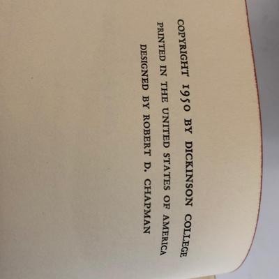 c.1950 SIGNED Dickinson College Bulwark of Liberty by Boyd Lee Spahr