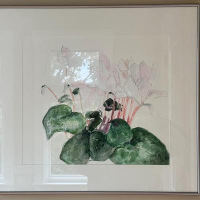 Anita Simpson, watercolor mixed media, flowers