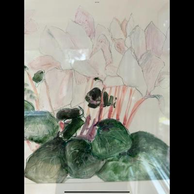 Anita Simpson, watercolor mixed media, flowers