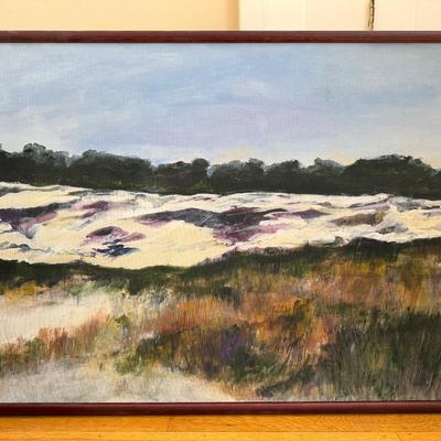 Anita Simpson, framed oil on canvas, landscape