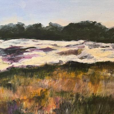 Anita Simpson, framed oil on canvas, landscape