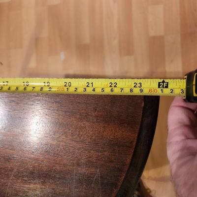 Vintage Demilune Console Halfmoon Table 24x12x24