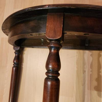 Vintage Demilune Console Halfmoon Table 24x12x24