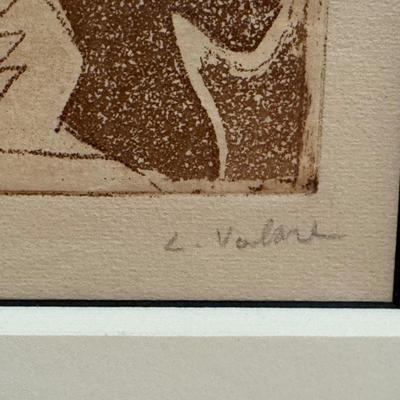 Louis Valtat, le Tri Coteuse, Aquatint on soft ground etching, Brown ink