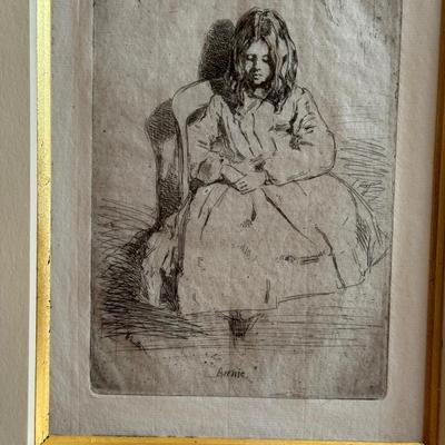 James McNiell Whistler, Annie Seated, Etching, 1858-59