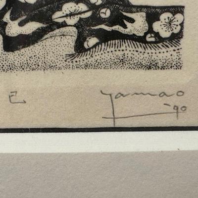 Akio Yamao, Modernist woodblock prints, Set of 5, 1990
