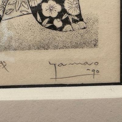Akio Yamao, Modernist woodblock prints, Set of 5, 1990