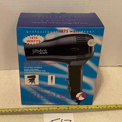 NIB Full Size Travel Hair Dryer