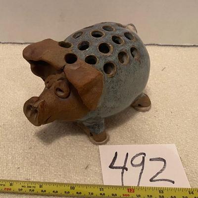 Pig Pin and Pencil Holder