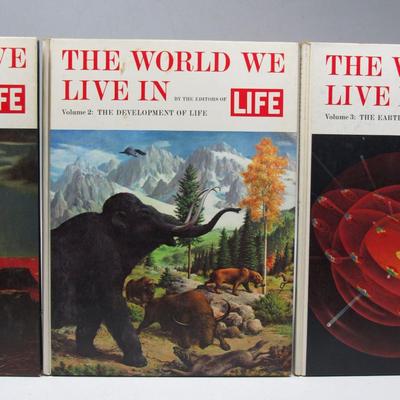 The World We Live In by the Editors of LIFE Vintage 3 Volume Set