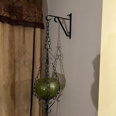 Two Hanging Glass Bowls (B3-MG)