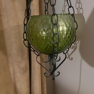 Two Hanging Glass Bowls (B3-MG)