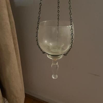Two Hanging Glass Bowls (B3-MG)